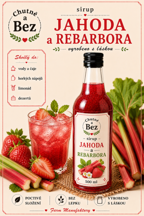 Jahoda, rebarbora